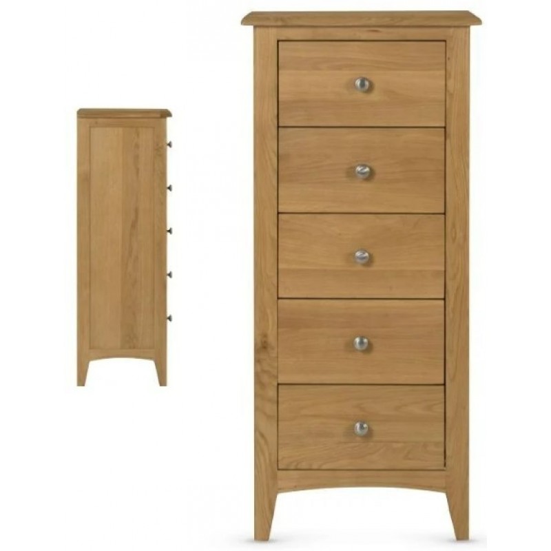 AM Kilkenny Oak 5Drw Narrow Chest